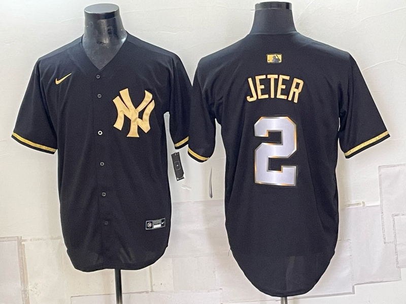 Men 2026 New York Yankees #2 Jeter black Nike MLB Jersey 0924025->new york yankees->MLB Jersey
